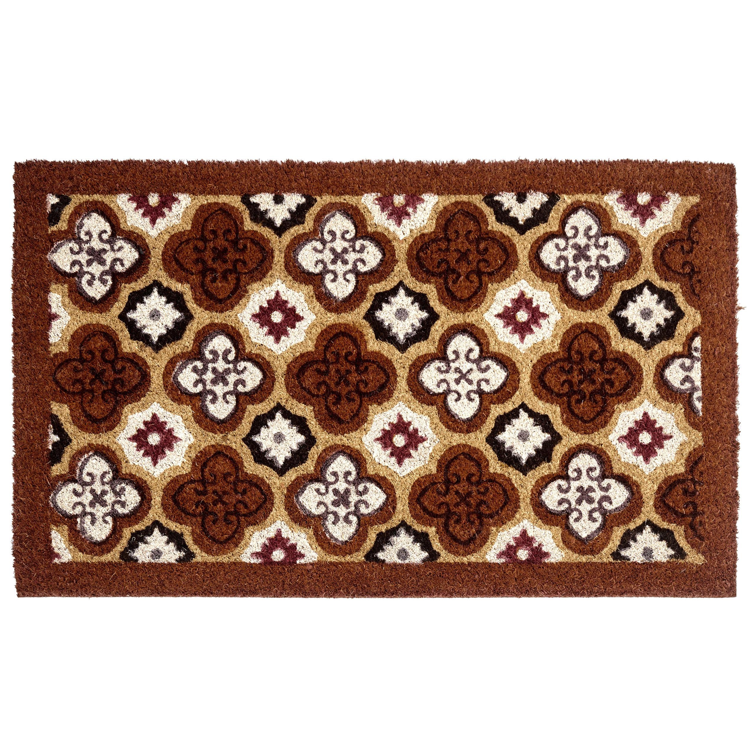 FUSSMATTE Braun 40/60 cm Kokosfasern Seletna - Braun, Textil (40/60cm) - Beliani