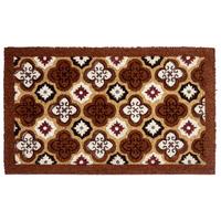 FUSSMATTE Braun 50/80 cm Kokosfasern Seletna - Braun, Textil (50/80cm) - Beliani