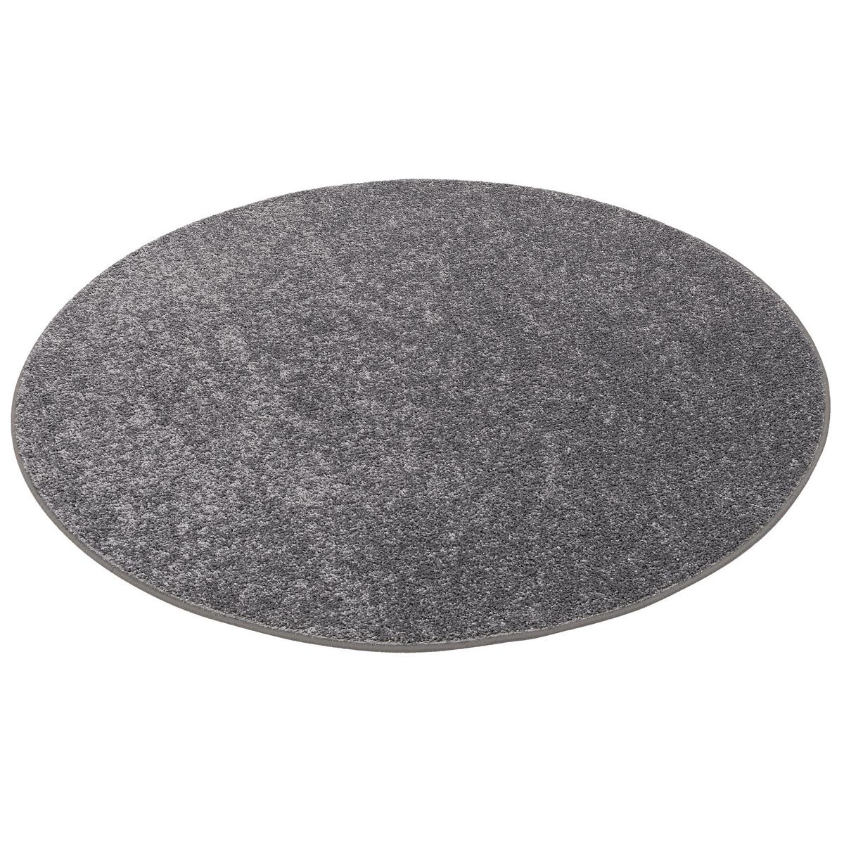 HOCHFLOR VELOURS TEPPICH COTTAGE RUND - Grau, Textil (160/160cm) - Snapstyle