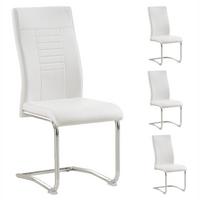 ESSZIMMERSTUHL LOANO 4er-Set weiß - Weiß, Textil (42/98/60cm) - CARO-Möbel