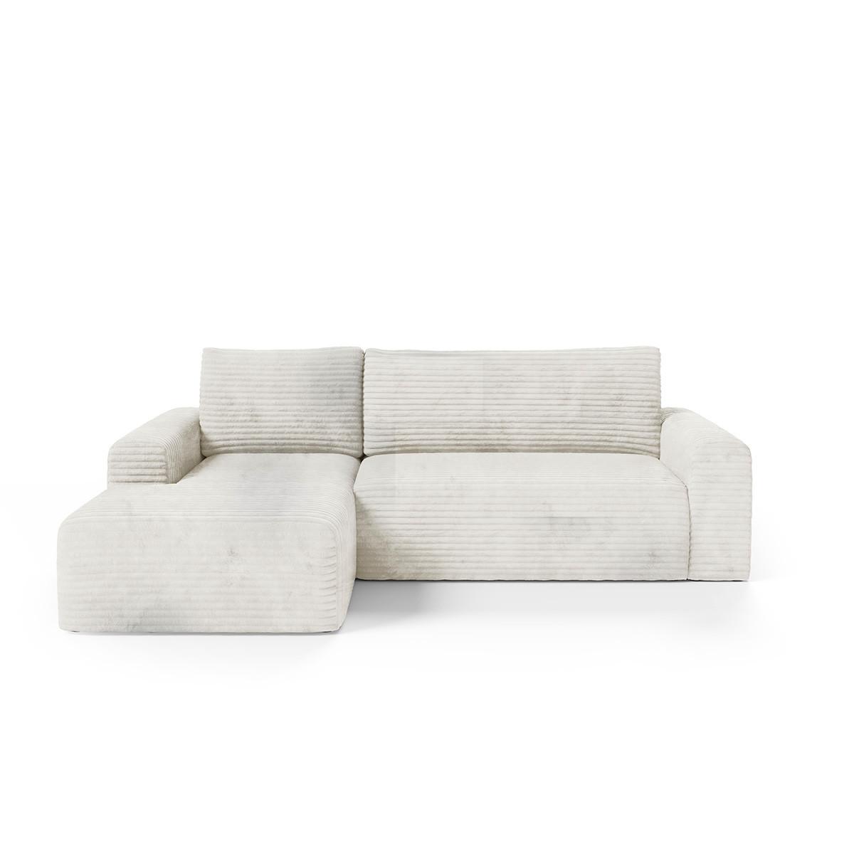 ECKSOFA Romeo 3 Sitzplätze Weiß - Weiß, Holz (268/163cm) - Petits-meubles