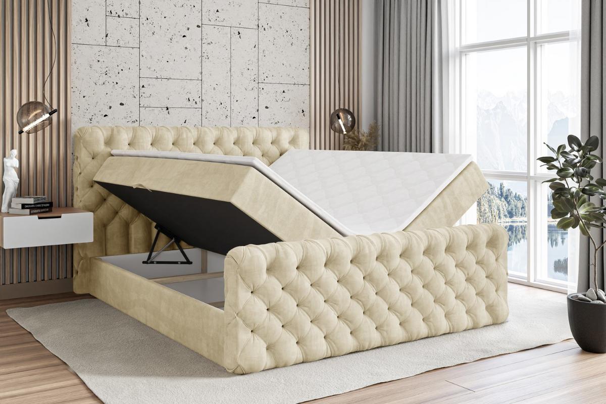BOXBETT BOXI8-Z - 140x200 cm - H4 - Beige - Beige, Holzwerkstoff (140/200cm) - ALTDECOR