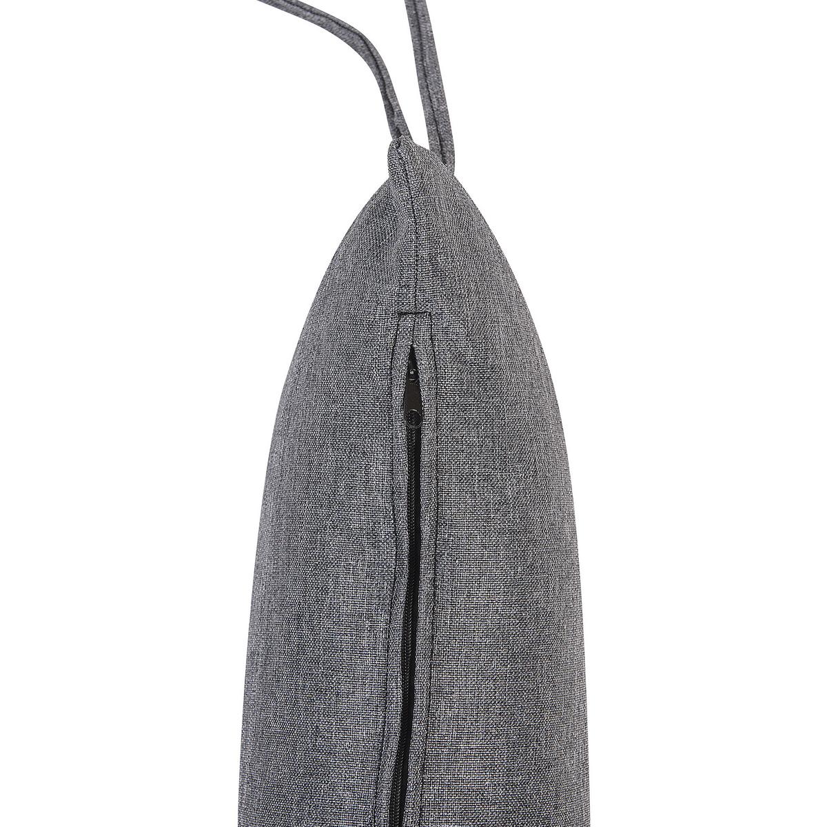 HÄNGESESSEL PE Rattan grau mit Sitzkissen Pineto - Grau, Kunststoff (66/137/80cm) - Beliani