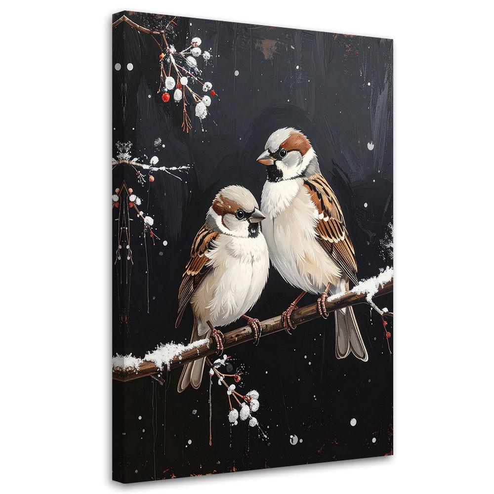 LEINWANDBILD Weihnachten 20x30cm - Schwarz, Textil (20/30cm) - Feeby