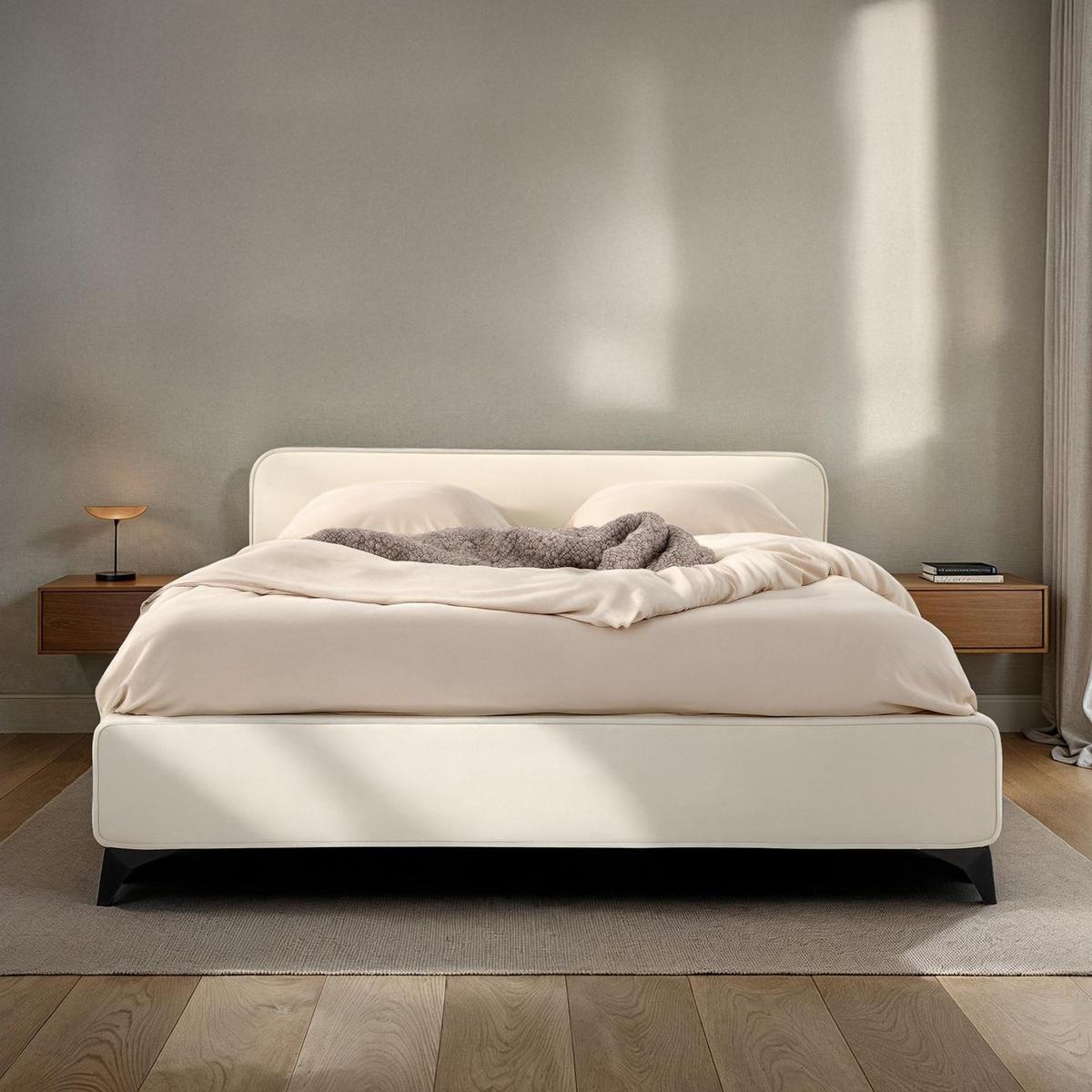 POLSTERBETT LAVORO 140X200 CM - Creme, Textil (140/200cm) - IDIMEX