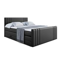 BOXSPRINGBETT IDRIKO-Z KING - 120x200 - H3/H4 - Schwarz Hochglanz - Schwarz Hochglanz, Holzwerkstoff (120/200cm) - ALTDECOR