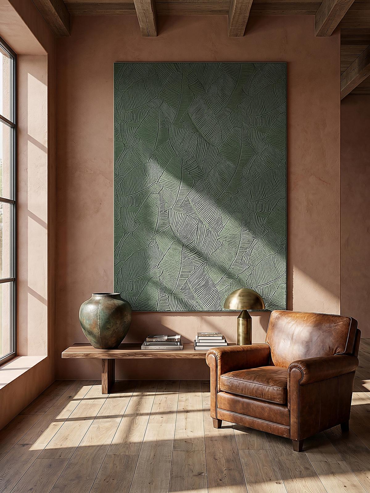 KURZFLORTEPPICH Antirutsch Abstrakt DALAR Polypropylen Waldgrün 120 x 160 cm - Grün, Textil (120/160cm) - KADIMA DESIGN