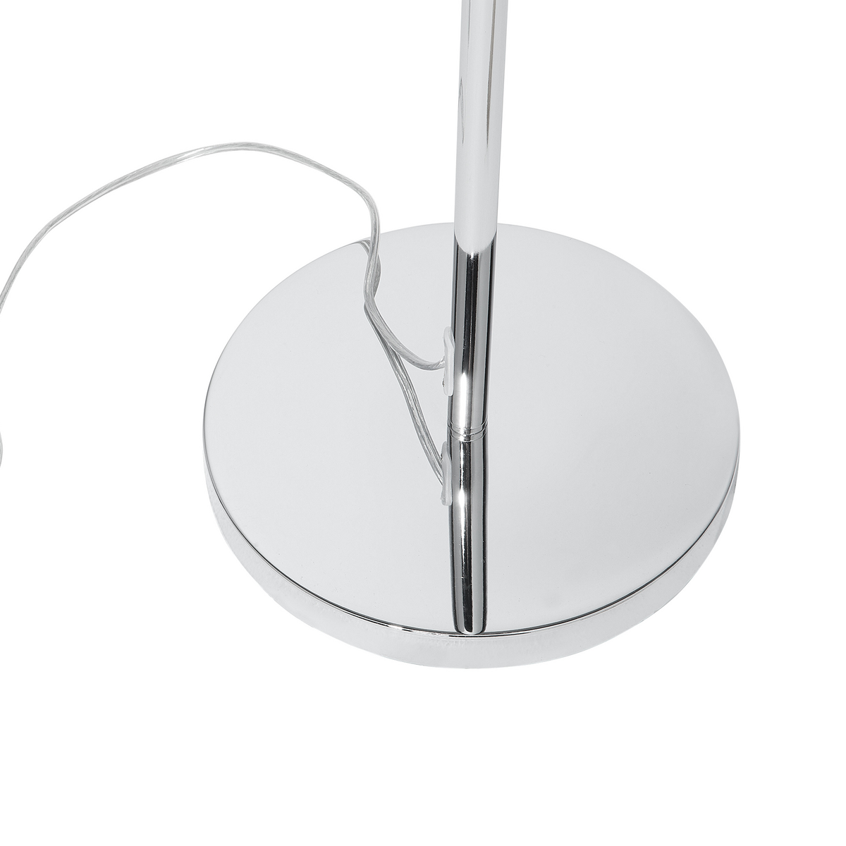 STEHLAMPE Tenna 35/35/160 cm - Silberfarben, Metall (35/35/160cm) - Beliani