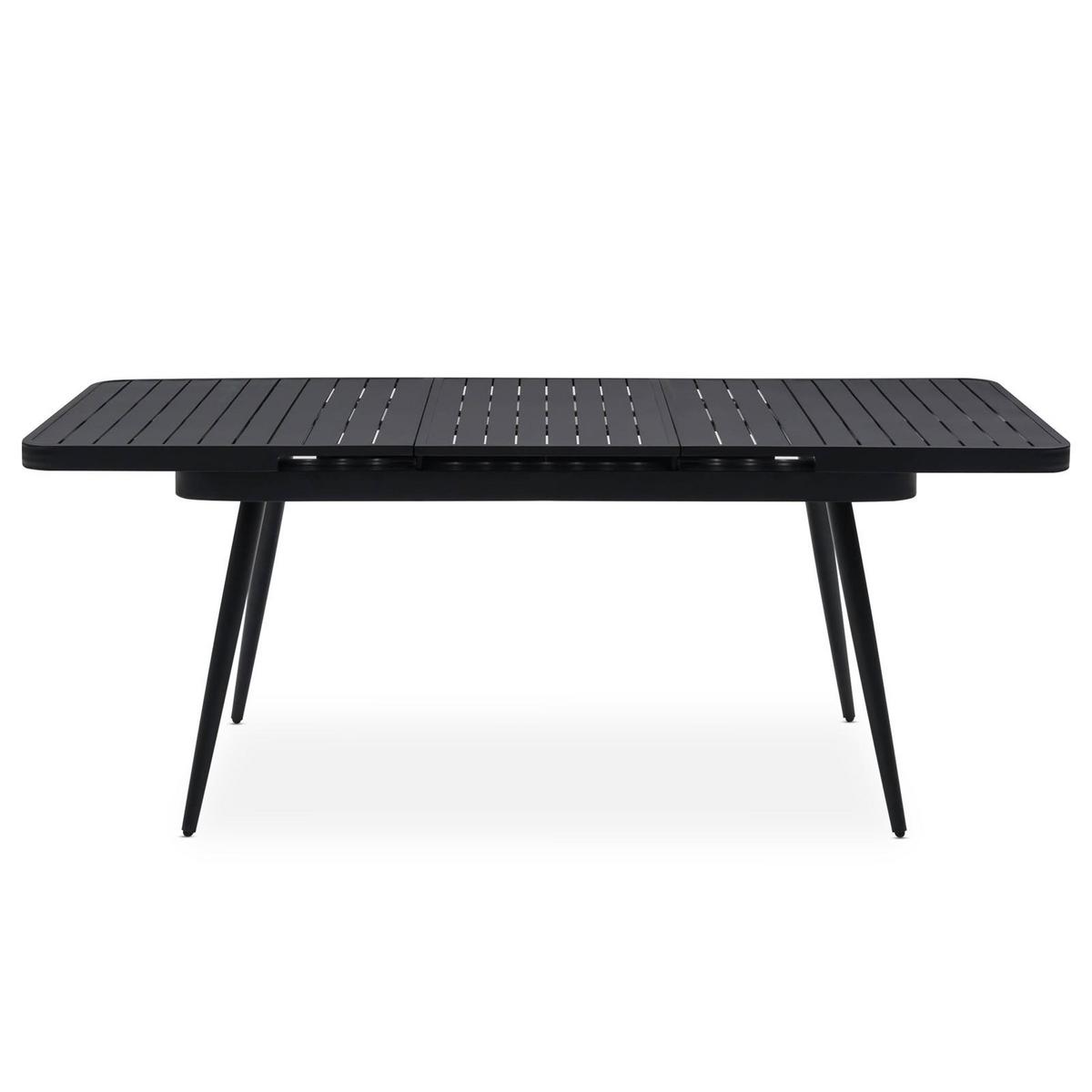 GARTENTISCH SUNNY schwarz - Schwarz, Metall (90/150/78cm) - IDIMEX