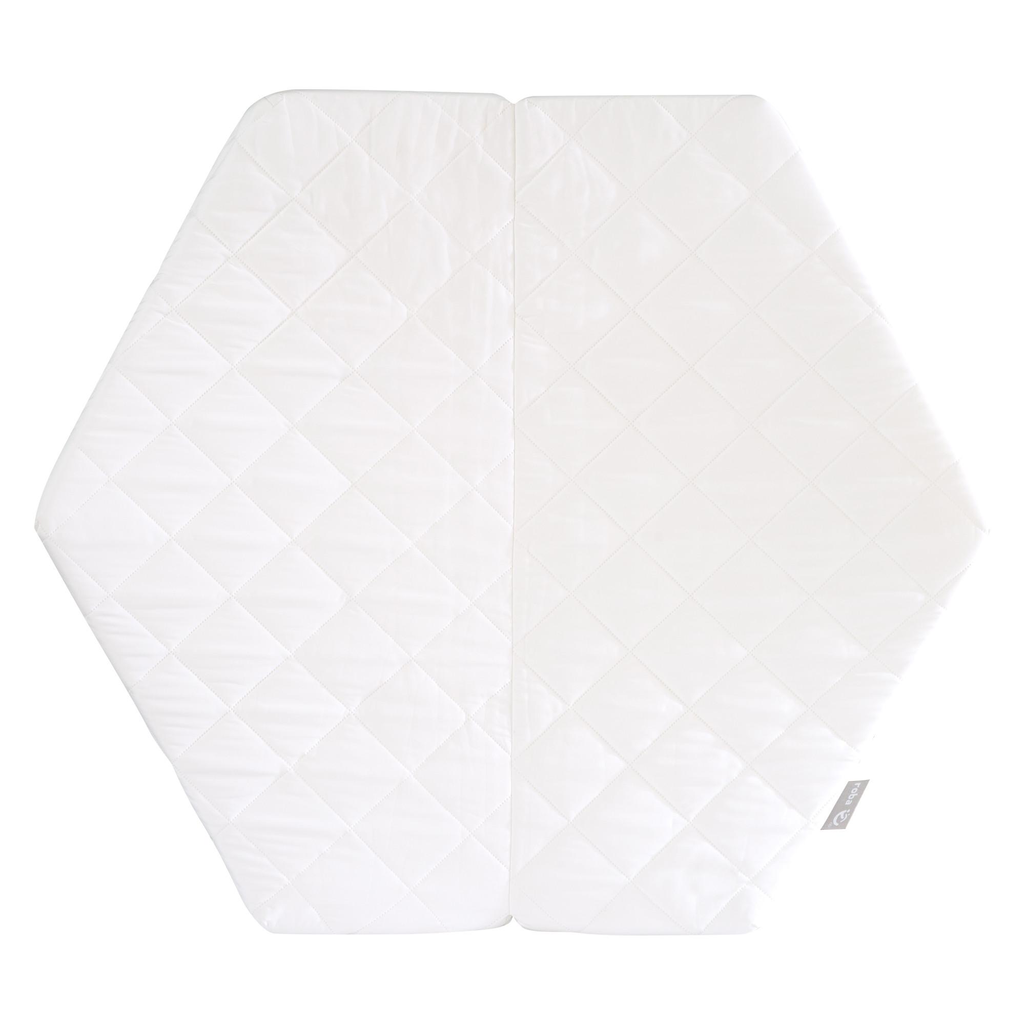 LAUFGITTERMATRATZE für 6-eckige Laufgitter - Weiß, Textil (112/4/97cm) - Roba