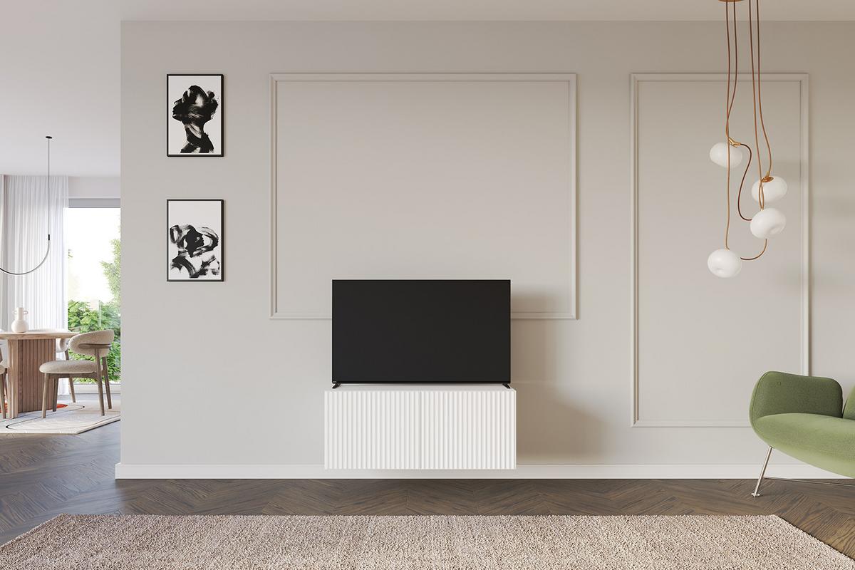 LOWBOARD NOA-2-W 100x40x40 cm - Weiß - Weiß, Holzwerkstoff (100/40/40cm) - ALTDECOR