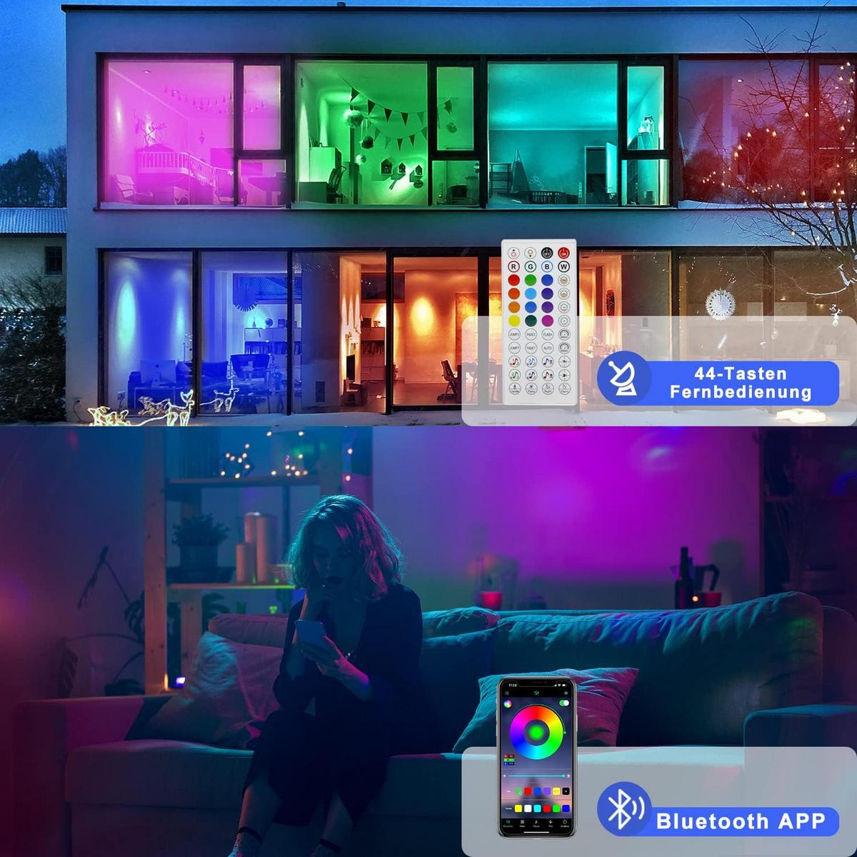 LED-STRIP Klythosg 20m - Multicolor, Kunststoff (20/20/20cm) - ZMH
