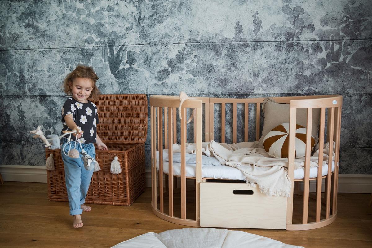 BABY Bett-Schublade - Naturfarben, Holz - waldin