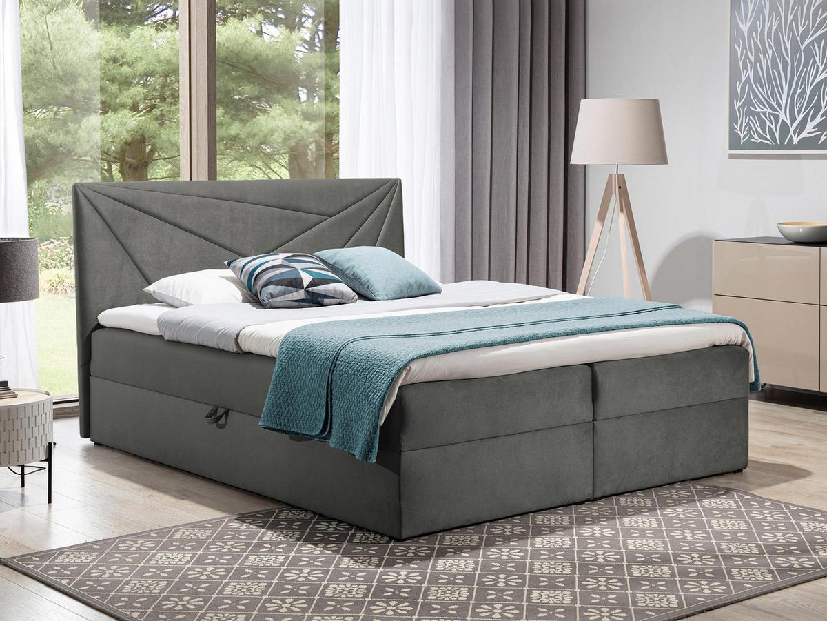 BOXBETT Top 5 - H3 - Grau, Holz (140/200cm) - MIRJAN24