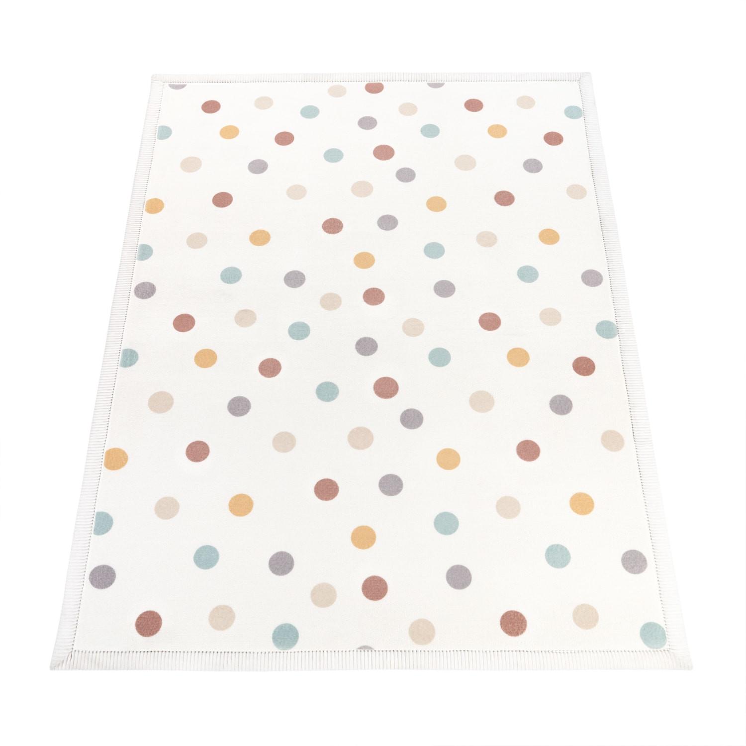 KINDERTEPPICH Waschbar, mit Punkte-Motiv, aus Polyester, Mehrfarbig, 200 x 280 cm - Multicolor, Textil (280/200cm) - KADIMA DESIGN