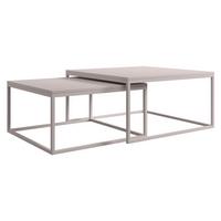 COUCHTISCH-SET Dual Cashmere - Kaschmir, Holzwerkstoff/Metall (76/76/39cm) - MIRJAN24