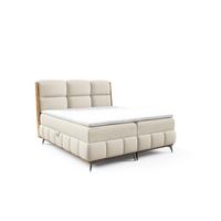 BOXBETT Charlie Premium - Creme, Holzwerkstoff/Textil (140/200cm) - Fun Möbel