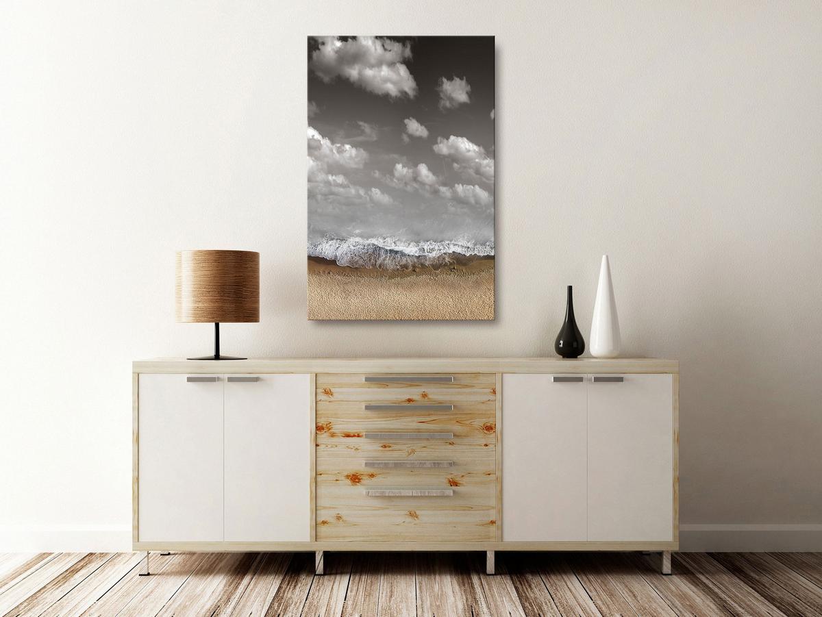 KUNSTDRUCK Grau 80/120 cm - Braun/Grau, Textil (80/120cm) - KUNSTLOFT