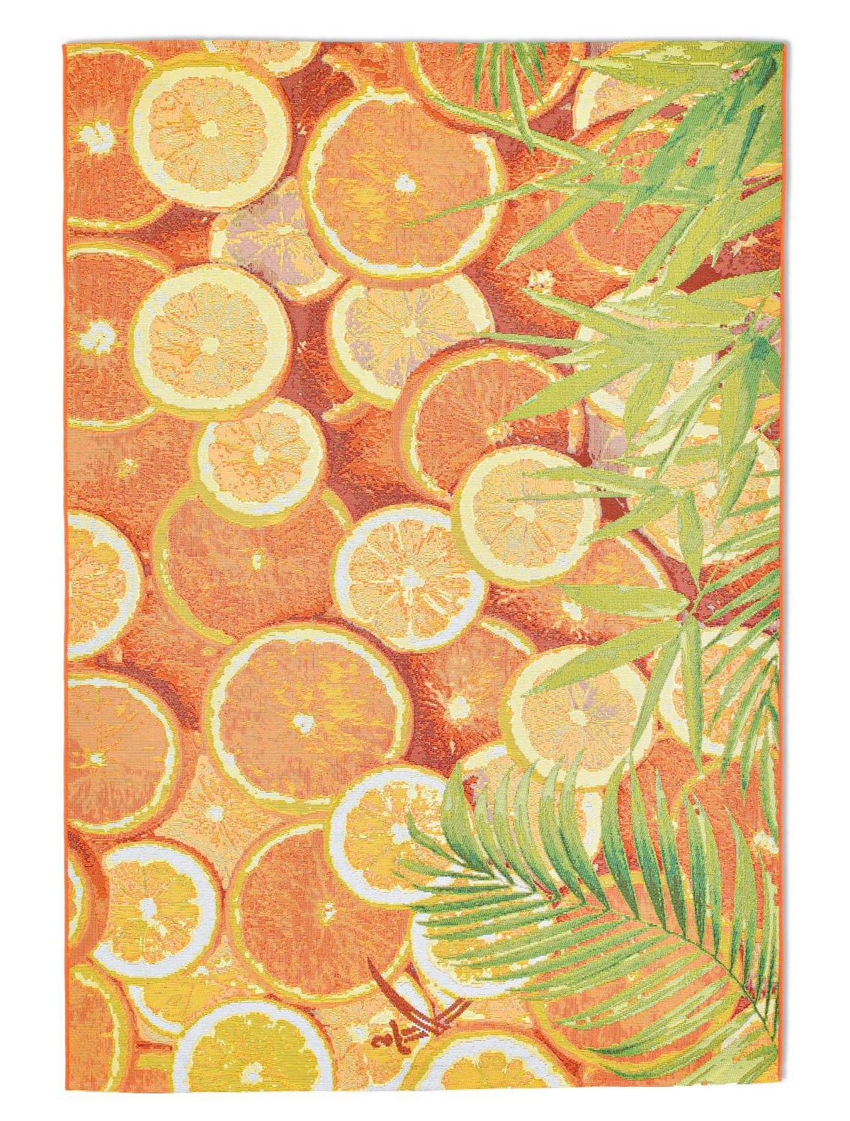 OUTDOORTEPPICH Rantum Beach 60x100 cm - Orange, Textil (60/100cm) - Sansibar SYLT