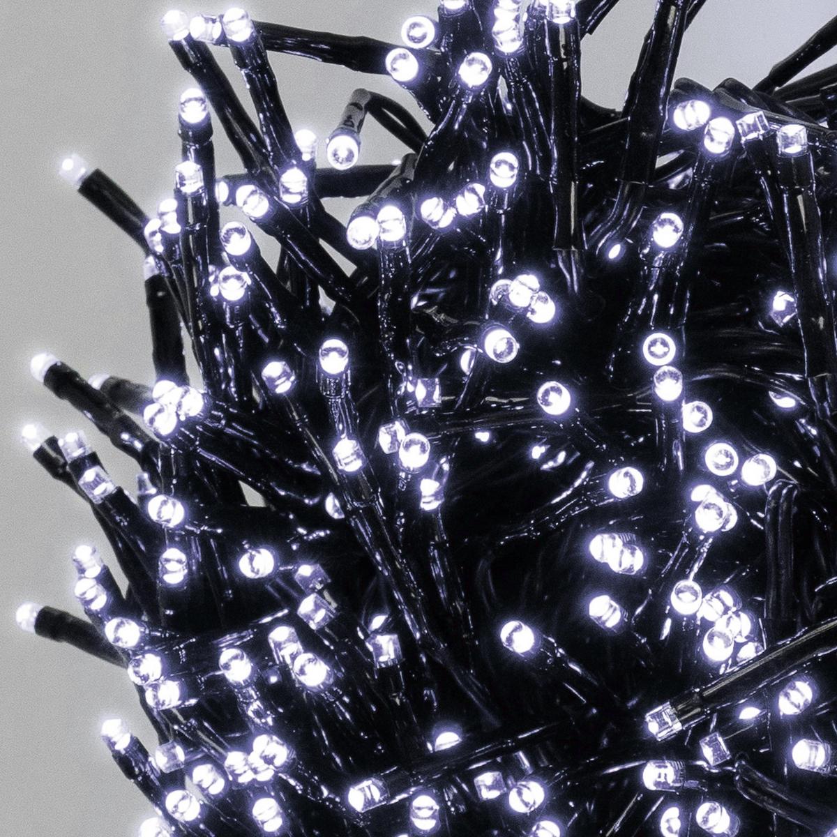LED CLUSTER LICHTERKETTE 39m 3000LED Kaltweiß - Weiß, Kunststoff (4200cm) - ECD-Germany