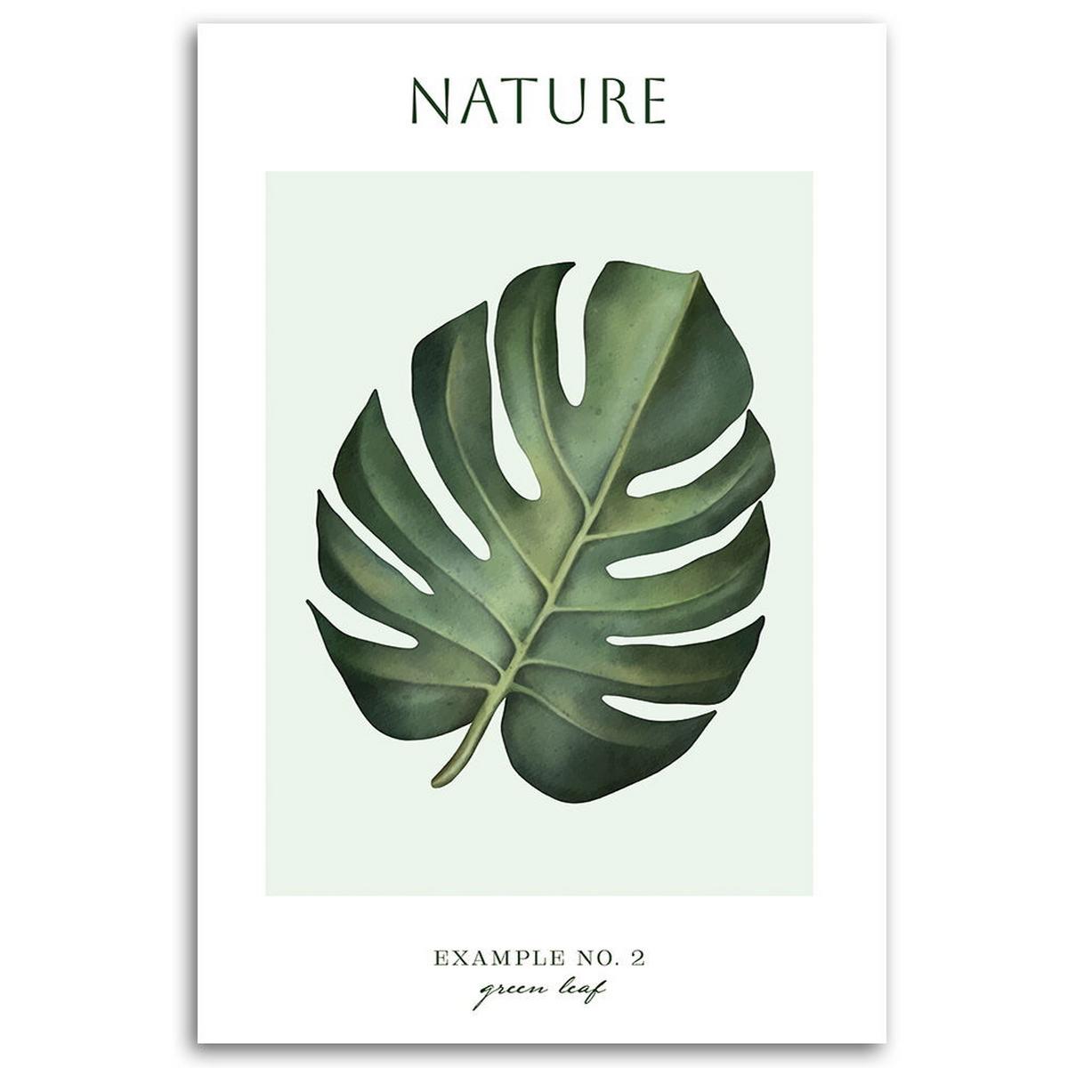 KUNSTDRUCK Grün 40/60 cm - Grün, Textil (40/60cm) - KUNSTLOFT