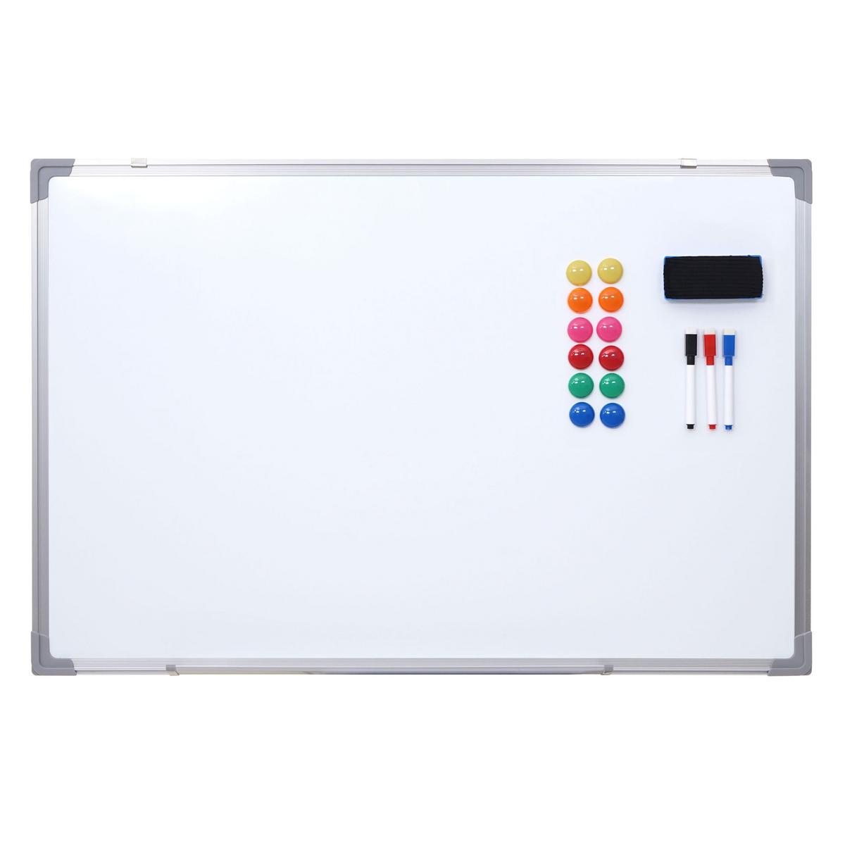 WHITEBOARD Weiß - Weiß, Metall (90/60/2cm) - MCW