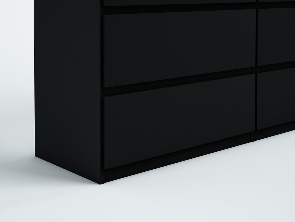 KOMMODE Schwarz 139/102/39 - Schwarz, Holzwerkstoff (139/102/39cm) - RAUMHIRSCH FURNITURE