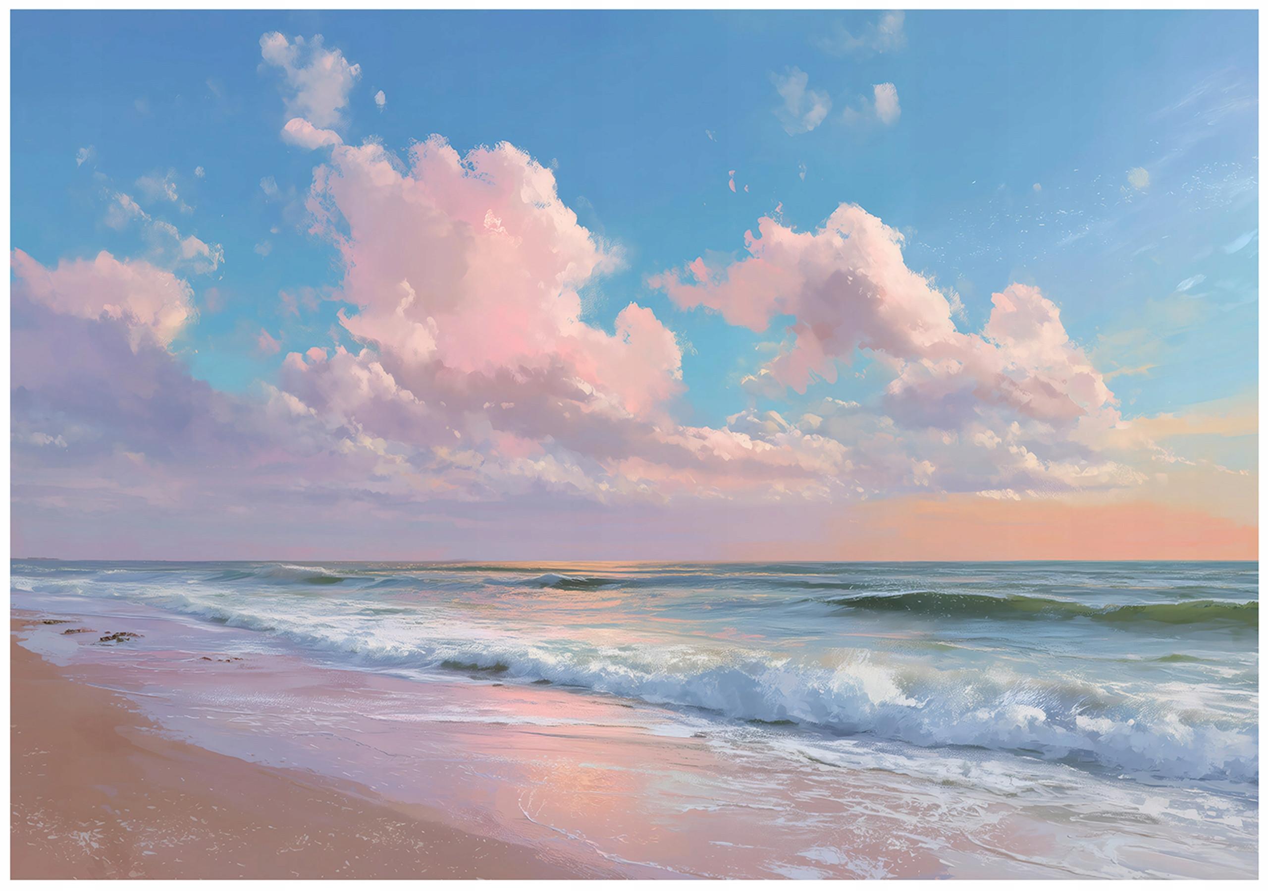 FOTOTAPETE Strand Meer Blau 250x175 cm - Multicolor, Papier (250/175cm) - Wallarena