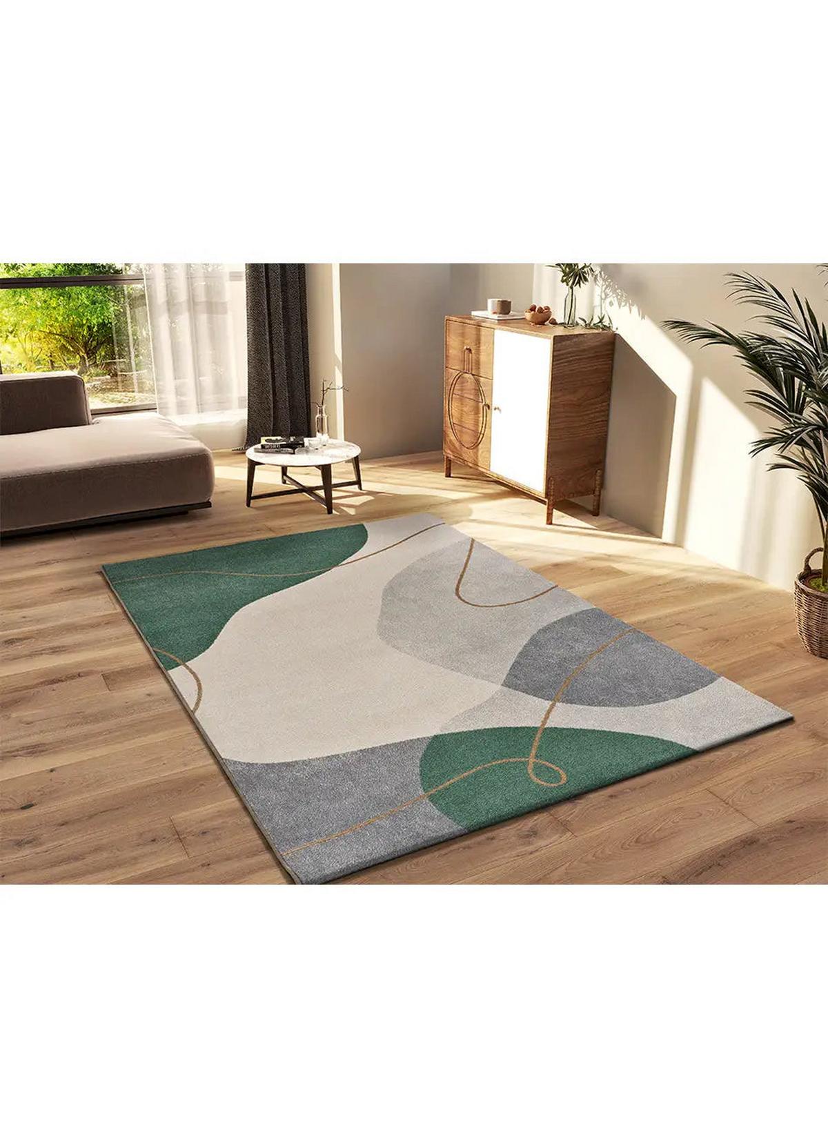 KURZFLORTEPPICH Grün / Beige Edesa 200/290 cm - Beige/Grün, Textil (200/290cm) - Atticgo