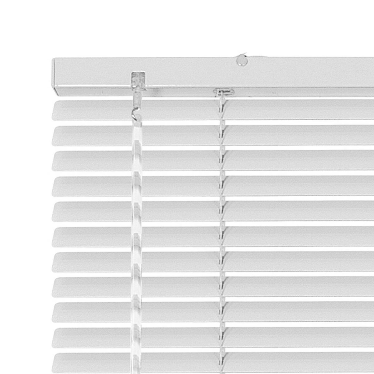 JALOUSIE venetianische mit weißer Zugschnu 150X180 - Weiß, Metall (150cm) - STORESDECO