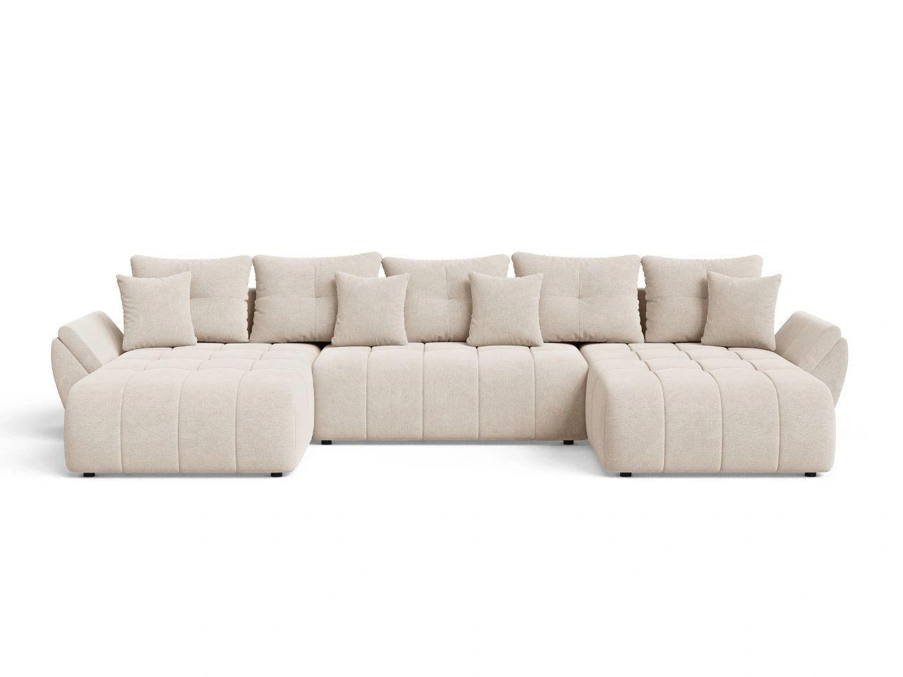 ECKSOFA Decor U Beige - Beige, Holz/Textil (381/192cm) - Graingold