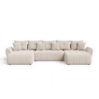 ECKSOFA Decor U Beige - Beige, Holz/Textil (381/192cm) - Graingold