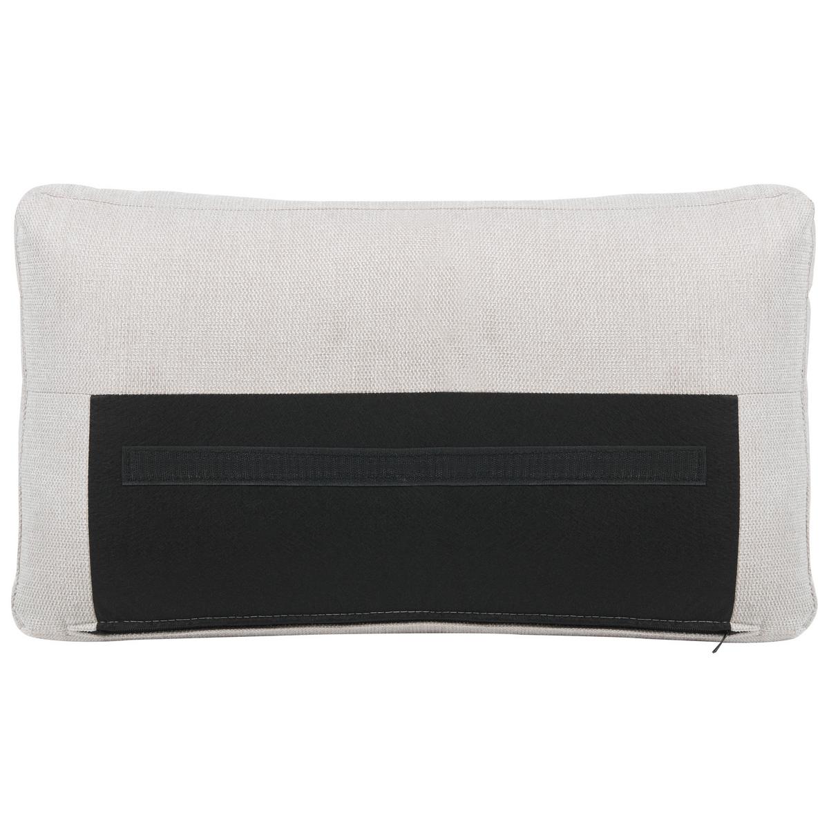 3-SITZER-SOFA hellbeige Nurmo - Dunkelbraun/Beige, Textil (177/78/74cm) - Beliani