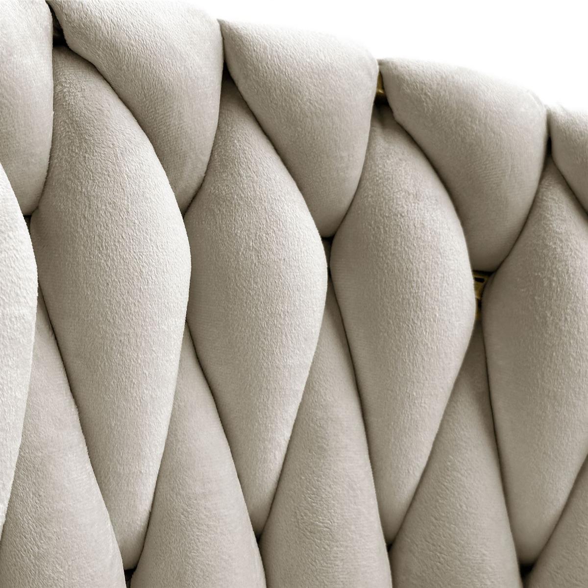 ARMLEHNENSTUHL ROSALIE - Beige/Goldfarben, Textil (65/73/54cm) - Lookway