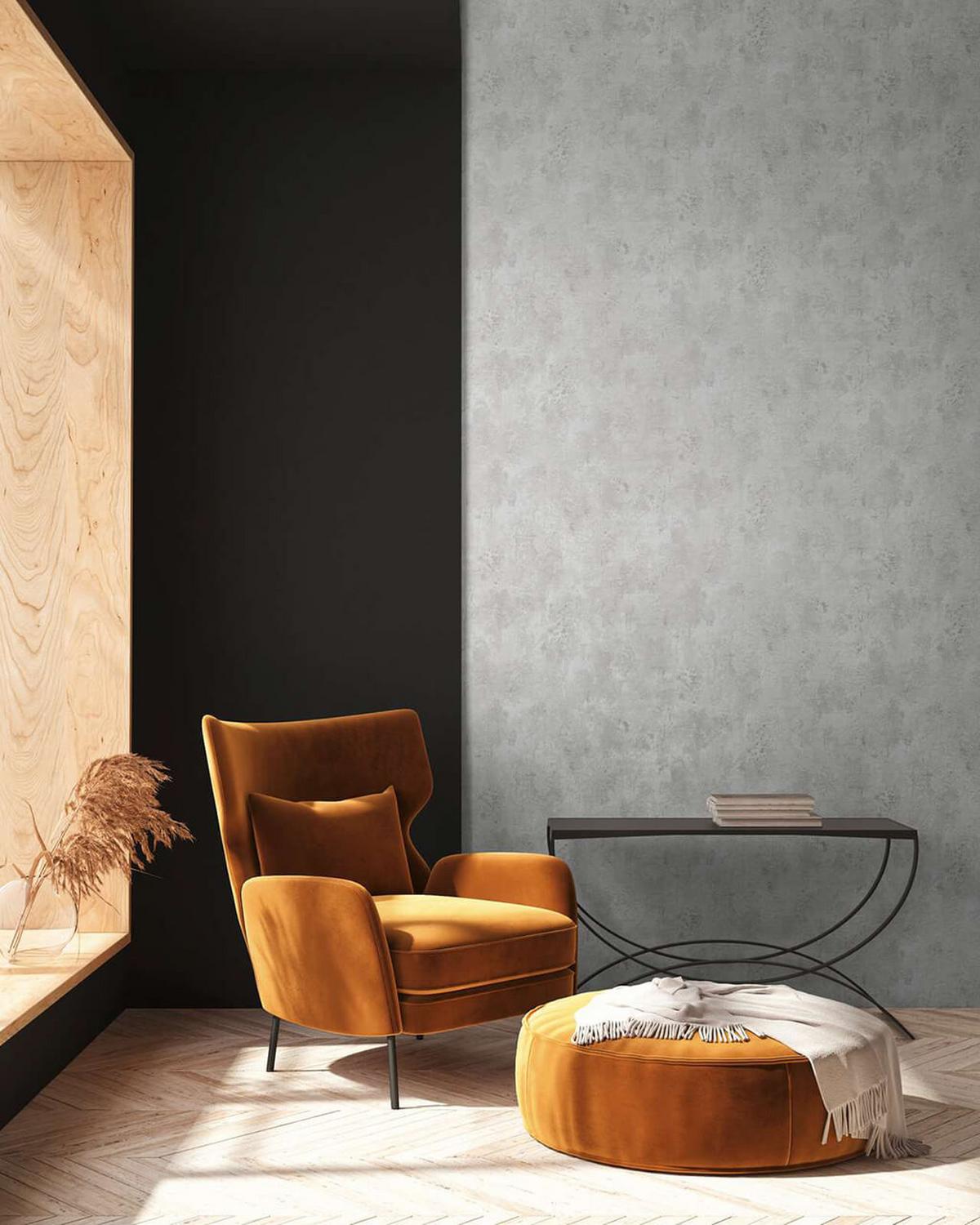VLIESTAPETE Grau 53/1005 cm - Grau, Textil (53/1cm) - KUNSTLOFT
