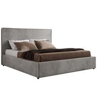 POLSTERBETT CORIVO CLASSIC 140/200 - Hellgrau Velvet - Multipocket-Matratze - Hellgrau, Textil (140/200cm) - MKS