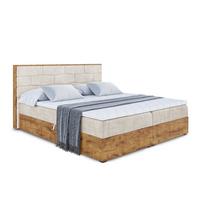 BOXBETT mit Matratze H4 und Lattenrost - LOLLI8 - 140x200 - Beige - Braun, Holzwerkstoff/Kunststoff (140/200cm) - ALTDECOR