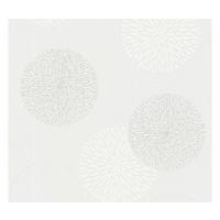 VLIESTAPETE Grau 53/1005 cm - Weiß/Grau, Textil (53/1cm) - KUNSTLOFT