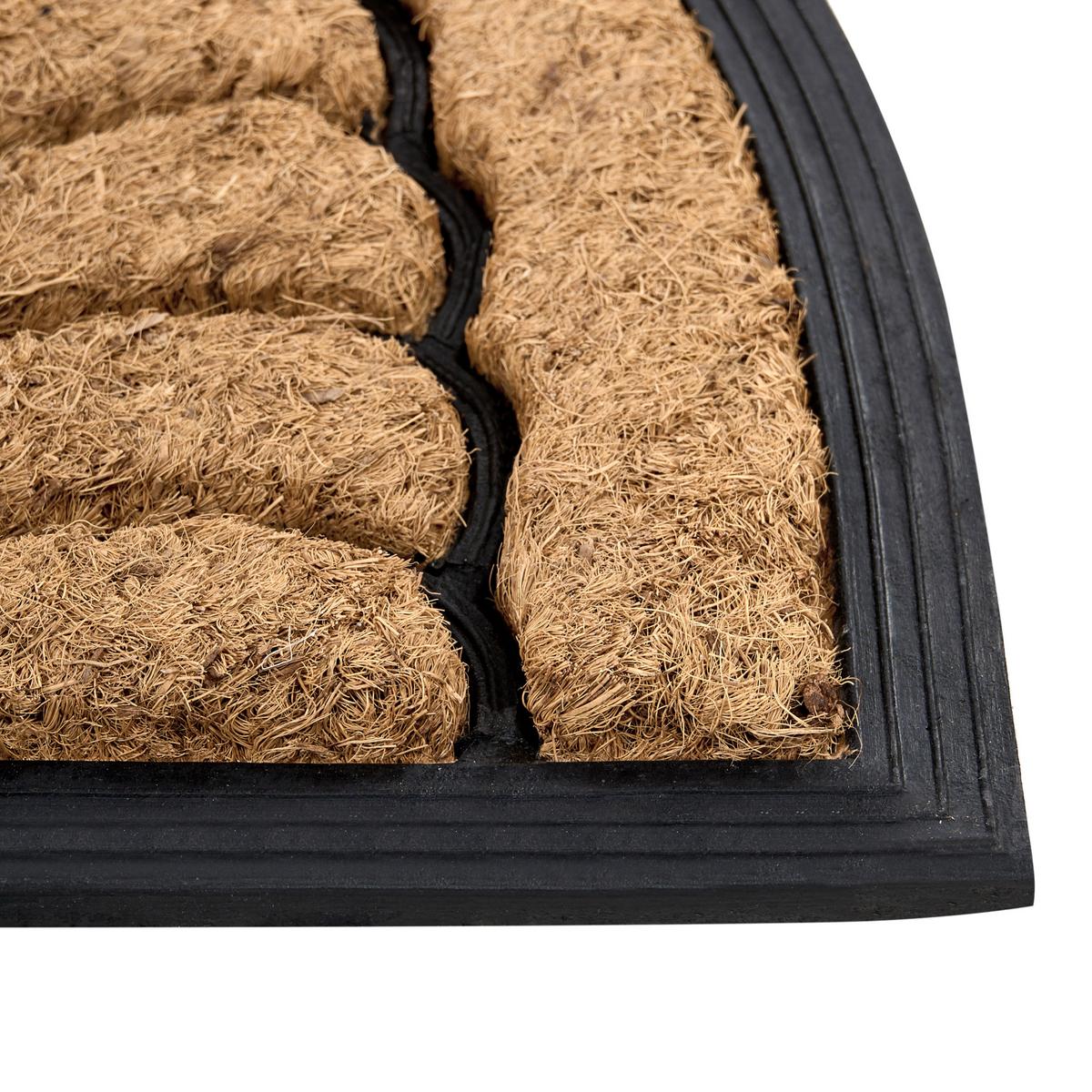 FUSSMATTE Naturfarben 45/75 cm Kokosfasern Koryak - Naturfarben, Textil (75/45cm) - Beliani