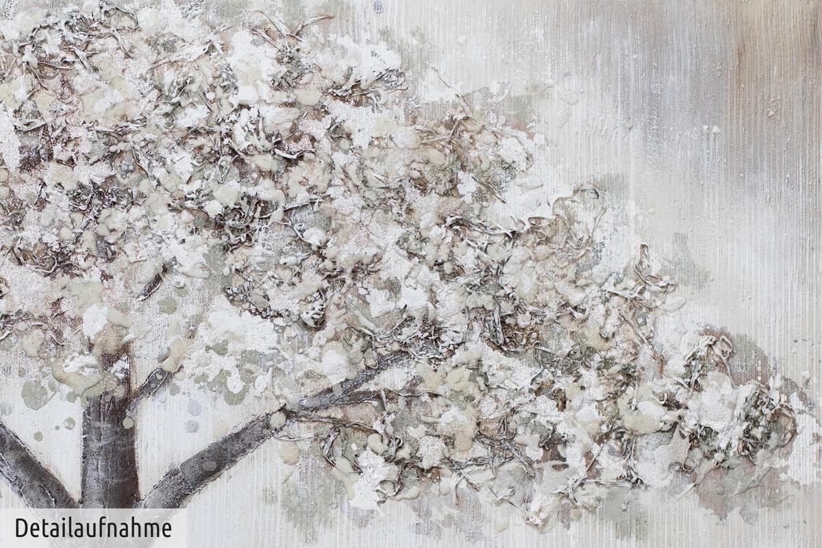 ACRYLBILD HANDGEMALT 120/60 cm - Grau, Holz/Textil (120/60cm) - KUNSTLOFT