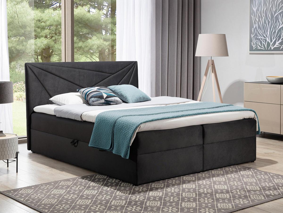 BOXBETT Top 5 - H3 - Dunkelgrau, Holz (140/200cm) - MIRJAN24