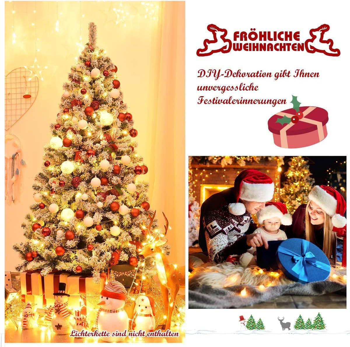 WEIHNACHTSBAUM Grün - Grün, Kunststoff (180cm) - COSTWAY