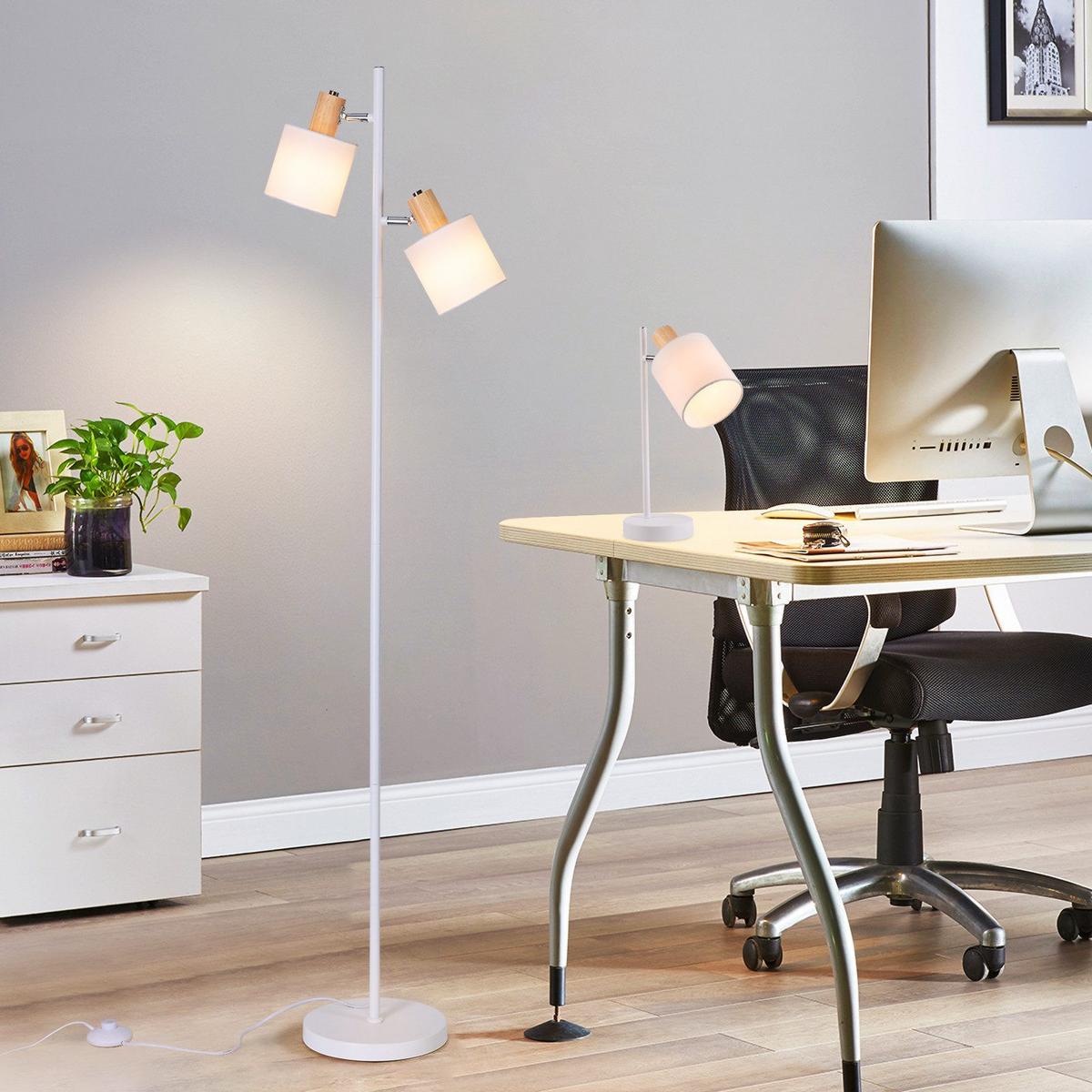 STEHLAMPE Yamada 27/22/145cm - Eschefarben, Metall (27/22/145cm) - Nettlife