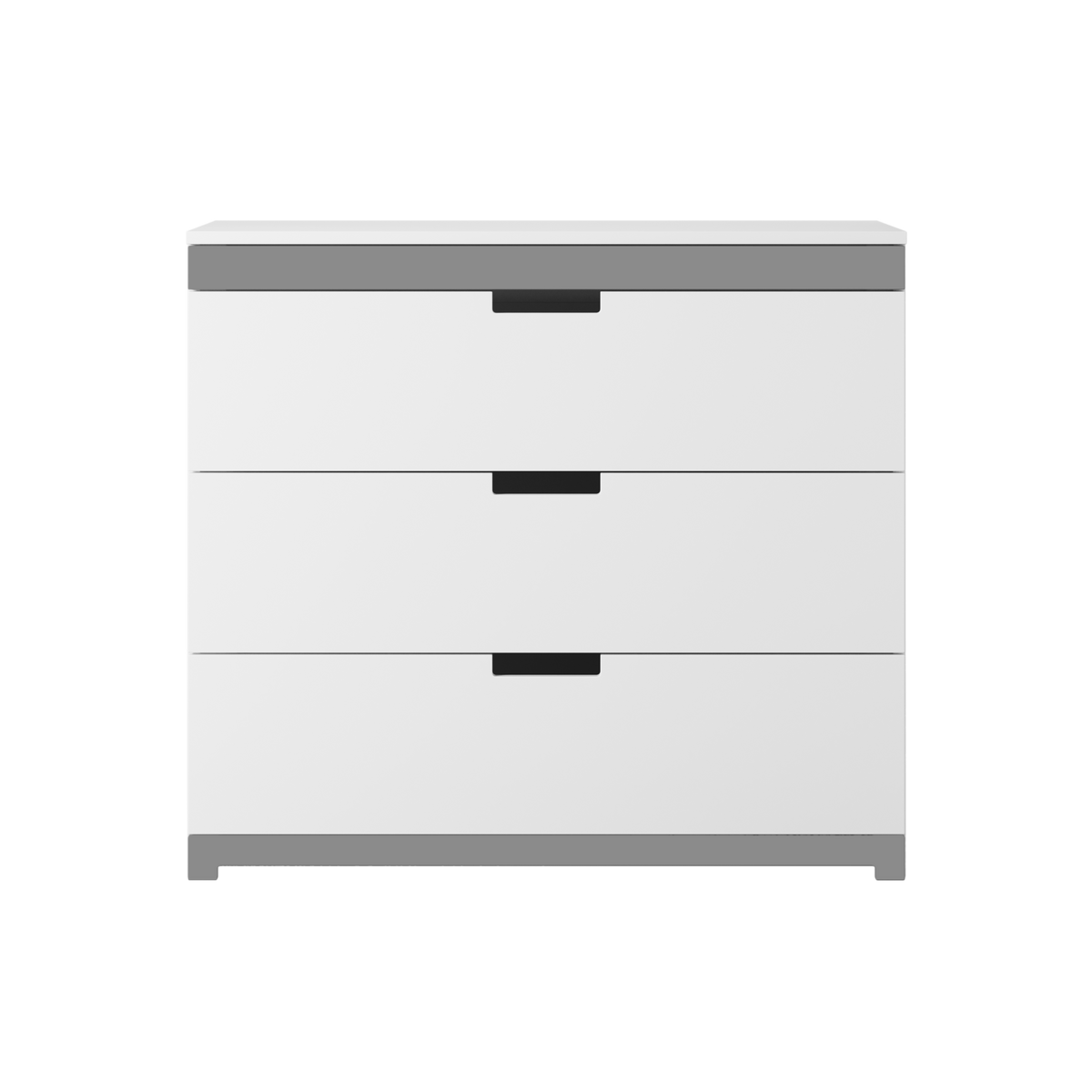 KOMMODE TOMI Weiß Weiß 100/90/45 - Weiß, Holzwerkstoff (100/90/45cm) - RAUMHIRSCH FURNITURE