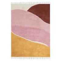 TEPPICH Rosa 140/200 cm Baumwolle Xinali - Pink, Textil (140/200cm) - Beliani