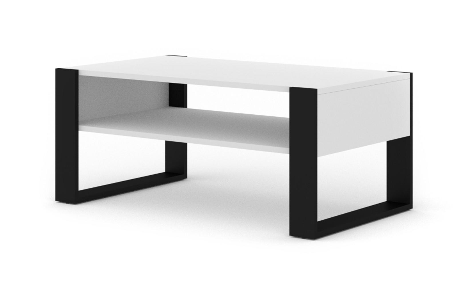 COUCHTISCH Weiß 110/48/60 - Weiß, Holzwerkstoff (60/110/48cm) - RAUMHIRSCH FURNITURE