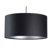 HÄNGELEUCHTE Schwarz 50/25 cm - Silberfarben/Schwarz, Kunststoff (50/0.8/25cm) - ONZENO