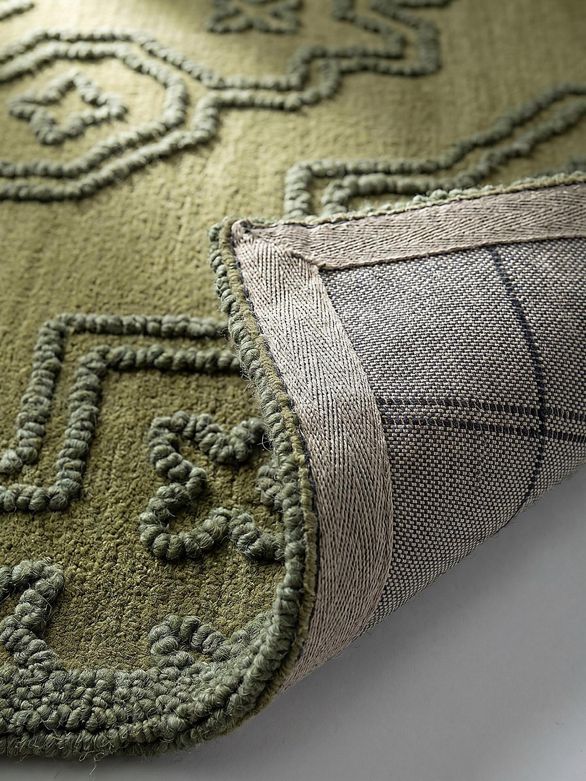 WOLLTEPPICH TINGIR, abstrakt, Grün, 160 x 230 cm - Grün, Textil (230/160cm) - KADIMA DESIGN