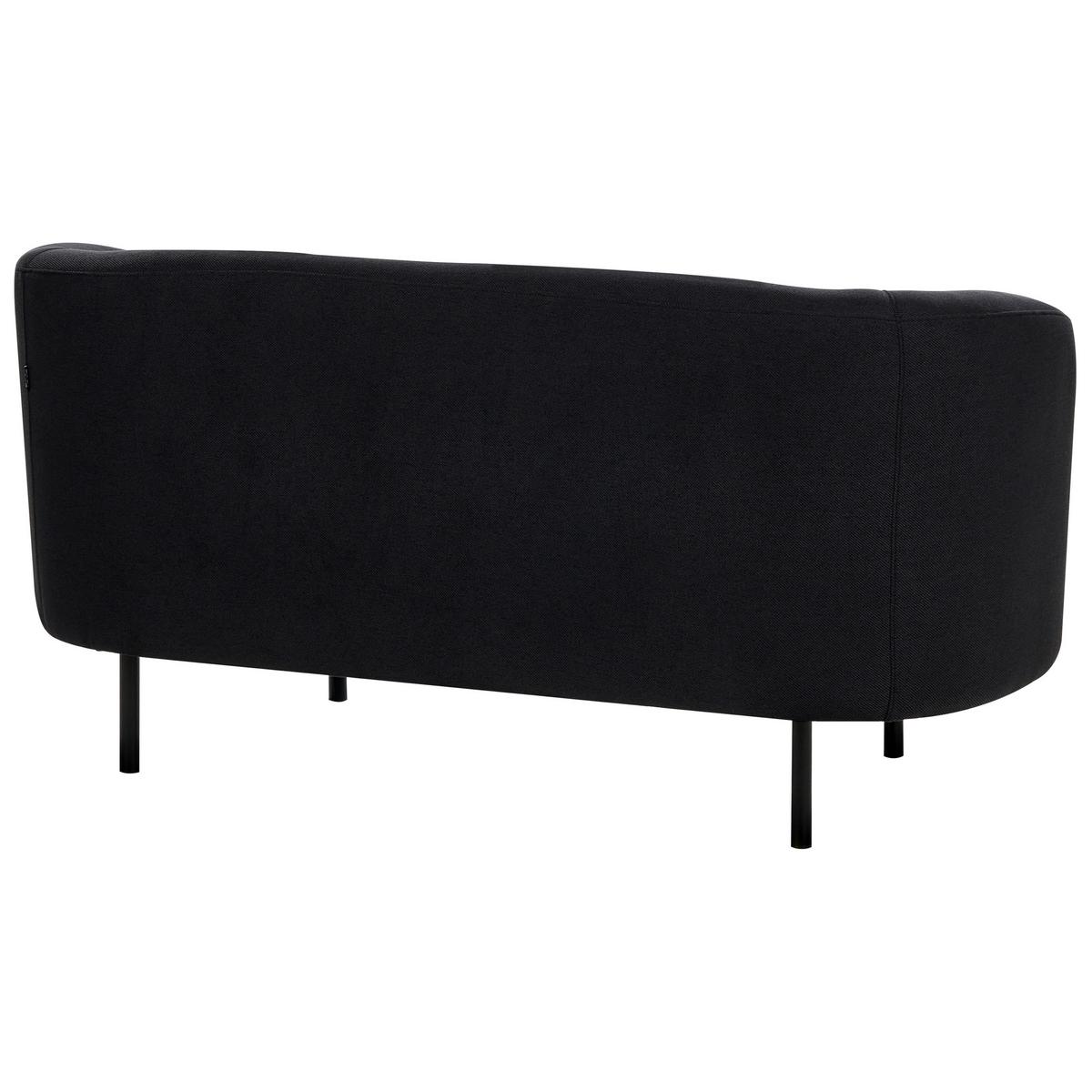 2-SITZER-SOFA Stoff schwarz Loen - Schwarz, Textil (155/79/70cm) - Beliani