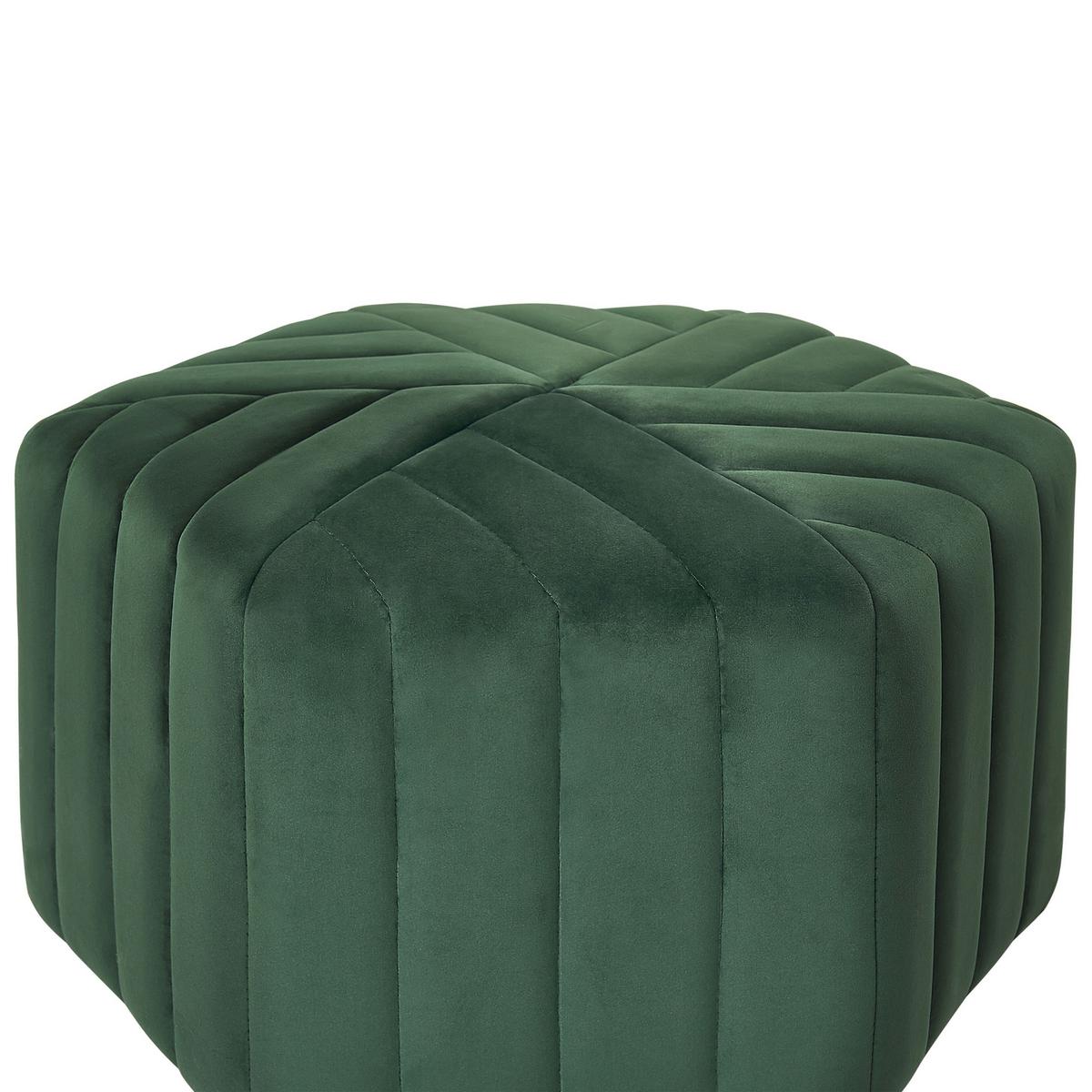 POUF Murietta 53/53/29 cm - Grün, Textil (53/29/53cm) - Beliani